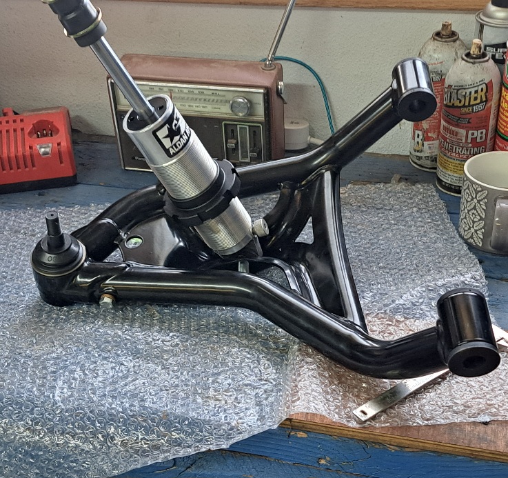 Lower control arm & coilover test fit- veiw 2